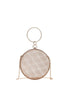 Dye Metallic Mesh Circle Handle Bag