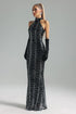 Susan Mesh Sequins Maxi Dress