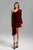 Faithe One Shoulder Pleated Velvet Dress