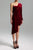 Faithe One Shoulder Pleated Velvet Dress