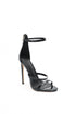 Davo Leather Zipper Stiletto Sandals