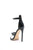 Davo Leather Zipper Stiletto Sandals