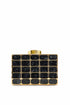 Taye Stone Pattern Acrylic Metal Clutch