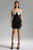 Rosalind Flowers Bandage Mini Dress - Black