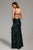 Keeli Sequins Plume Maxi Dress