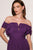 Kiyami Off-shoulder Maxi Dress - Purple