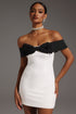 Devere Off-the-Shoulder Bow Mini Dress