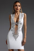 Vlada Embellished Mini Cocktail Dress - White
