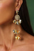 Nahla Tassels Flowers Metal Earrings