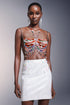 Emberson Sleeveless Halter Beadwork  Chest Chain