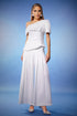 Rina Short Sleeves One Shoulder Maxi Set
