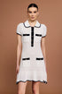 Fanni Lapel Short Sleeves Mini Dress