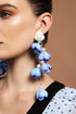 Delisy Fowers Tassels Pearl Earrings