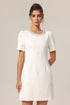 Giada Round Neck Short Sleeves Mini Dress