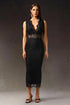 Rafaela Sleeveless V-Neck Lace Bandage Maxi Dress