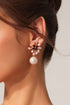Rosita Flowers Diamond Pearl Earrings
