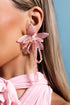 Veren Flowers Beadwork Tassels Earrings