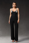 Tearnie Sleeveless Diamond Bandage Maxi Jumpsuit