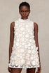 Yeil Sleeveless Flowers Mini Dress
