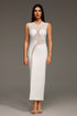 Quinn Sleeveless Concatenate Tulle Bandage Maxi Dress