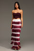 Eileen Sleeveless Tassels Bandage Maxi Two-Piece Set