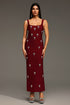 Krystal Sleeveless Diamond Bandage Maxi Dress