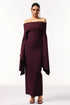 Zaria Off The Shoulder Long Sleeves Maxi Dress