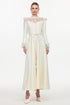 Eudora Romantic Flowy Long Sleeve Lace Woven Maxi Dress