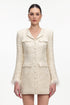 Zaria Romantic Tailored Long Sleeve Tweed Blazer Dress