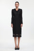 Yetta Elegant Contour V Neck Long Sleeve Lace Maxi Dress