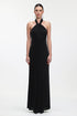 Trosy Classic Contour Halter Knit Maxi Dress