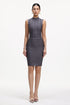 Guga Classic Contour Sleeveless Bandage Midi Dress