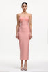Faran Romantic Contour Strapless Bandage Maxi Dress