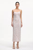 Trosy Romantic Cinched Waist Corset Lace Maxi Dress