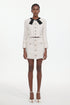 Yuri Classic Tailored Long Sleeve Bow Tweed Top And Skirt Two-Piece Set