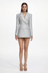 Tereza Glamorous Tailored Long Sleeve Tweed Gray Blazer Dress