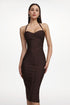 Wynter Classic Contour Halter Bandage Midi Dress