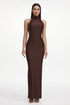 Rago Chic Contour Halter Sleeveless Braided Maxi Dress