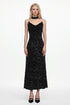 Jacey Glamorous Contour V Neck Sleeveless Sequin Maxi Dress