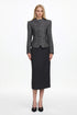Vleah Classic Tailored Long Sleeve Asymmetric Blazer