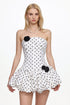 Gerianna Classic Contour Strapless Polka Dot Corset Mini Dress