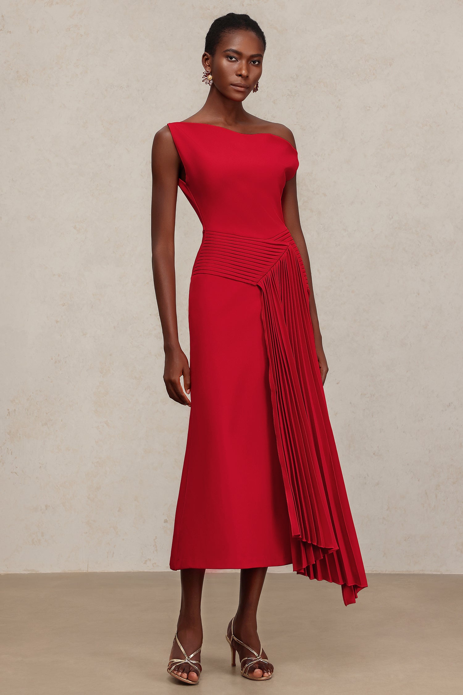 jillian asymmetric midi dress Jillian Asymmetric Midi Dress