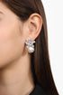 Uniena Diamond Flower Bow Earrings
