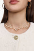 Peggie Pearl Diamond Flower Necklace