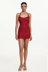 Nlia Romantic Contour Halter Sleeveless Crystal Mini Dress
