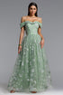 Mensa Elegant Flowy Off Shoulder Butterfly Maxi Dress