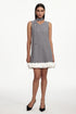 Goldi Chic Tailored V Neck Sleeveless Woven Mini Dress