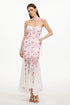 Wyomia Resort Contour Sleeveless Butterfly Print Knit Maxi Dress