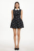 Giselle Chic Tailored Sleeveless Floral Print Woven Mini Dress