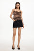 Wenda Resort Sleeveless Ruched Ruffle Woven Top